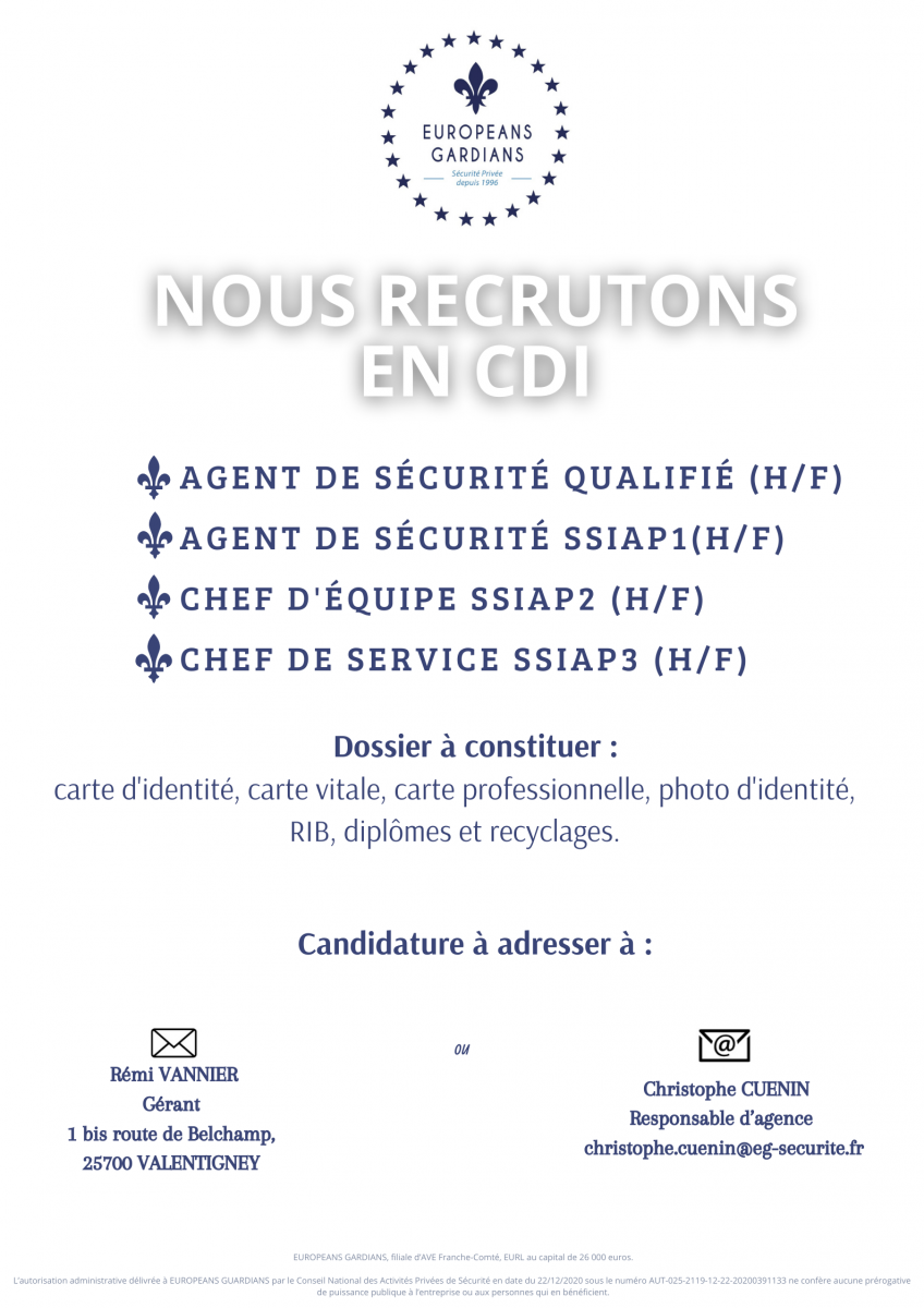 Groupe AVE Franche-Comté recrutement