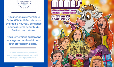 Sécurité et gardiennage du festival des mômes à Montbéliard